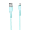 FORCELL F-ENERGY C341 kábel USB A - Micro USB QC3.0 2,4A 18W Szilikon 1 m kék - 2. kép
