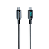 Forcell F-Energy C274 Type-C kábel Type C-ről Type C-re QC4.0 PD 3A 60W Digitális 1,2 m fekete - 3. kép