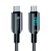 FORCELL F-ENERGY C277 kábel Type C to Type C QC4.0 PD 5A 100W Digitális 1,2 m fekete - 0. kép