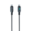 FORCELL F-ENERGY C277 kábel Type C to Type C QC4.0 PD 5A 100W Digitális 1,2 m fekete - 3. kép