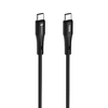 USB-C FORCELL F-ENERGY C347 kábel Type C - Type C QC4.0 PD 5A 100W Szilikon 1 m fekete - 2. kép
