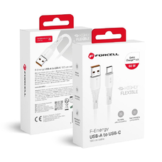 FORCELL F-ENERGY C342 kábel USB A - Type-C QC4.0 3A 66W Szilikon 1 m fehér