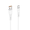 FORCELL F-ENERGY C342 kábel USB A - Type-C QC4.0 3A 66W Szilikon 1 m fehér - 2. kép