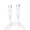 FORCELL F-ENERGY C344 kábel Type C to Type C QC4.0 PD 3A 60W Szilikon 1 m fehér - 3. kép