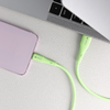 FORCELL F-ENERGY C342 kábel USB-A-ról Type-C-re QC4.0 3A 66W Szilikon 1 m zöld - 0. kép
