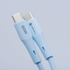 FORCELL F-ENERGY C344 kábel Type C to Type C QC4.0 PD 3A 60W Szilikon 1 m kék - 3. kép