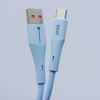 FORCELL F-ENERGY C342 kábel USB A-ról Type C-re QC4.0 3A 66W Szilikon 1 m kék - 3. kép