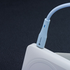 FORCELL F-ENERGY C342 kábel USB A-ról Type C-re QC4.0 3A 66W Szilikon 1 m kék - 4. kép
