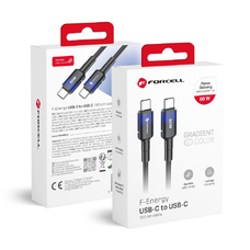 FORCELL F-ENERGY C354 kábel Type C - Type C QC4.0 PD 3A 60W Gradiens 1 m fekete