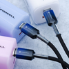 FORCELL F-ENERGY C354 kábel Type C - Type C QC4.0 PD 3A 60W Gradiens 1 m fekete - 3. kép