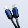USB-C USB kábel FORCELL F-ENERGY C357 Type-C - Type-C QC4.0 PD 5A 100W Gradiens 1 m fekete - 2. kép