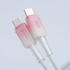 Type-C FORCELL F-ENERGY C354 kábel Type C - Type C QC4.0 PD 3A 60W gradiens 1 m fehér - 2. kép