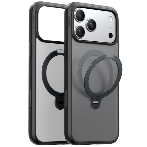 iPhone 17 Pro Max - Ostand Spin MagSafe Series Torras - Fekete tok iPhone 17 Pro Max - Ostand Spin MagSafe Series Torras - Fekete tok