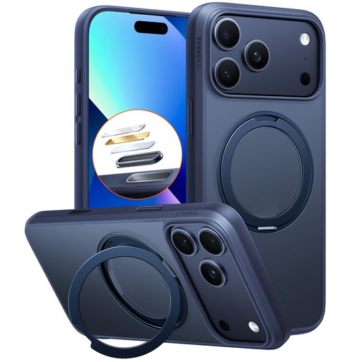 iPhone 17 Pro Max Torras Ostand Pro MagSafe Series - Tengerészkék tok iPhone 17 Pro Max Torras Ostand Pro MagSafe Series - Tengerészkék tok