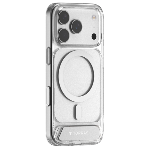 Apple iPhone 17 Pro Max Torras Pstand - Átlátszó tok Apple iPhone 17 Pro Max Torras Pstand - Átlátszó tok