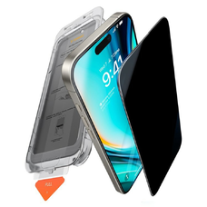 iPhone 17 Pro Fekete Torras - GlassGo Install Master Privacy üvegfólia