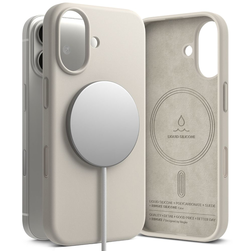iPhone 17 Ringke Szilikon Mágneses Magsafe Szürke tok iPhone 17 Ringke Szilikon Mágneses Magsafe Szürke tok