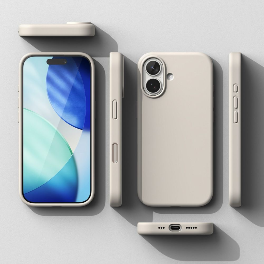 iPhone 17 Ringke Szilikon Mágneses Magsafe Szürke tok - 7