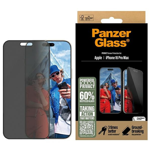iPhone 16 Pro Max PanzerGlass Privát Üvegfólia 6.9 iPhone 16 Pro Max PanzerGlass Privát Üvegfólia 6.9
