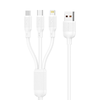 FONENG X80 3 az 1-ben kábel 100W 3A 1.2M Fehér - 0. kép