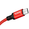 Micro USB kábel X14 3.1A 1M Piros - 1. kép