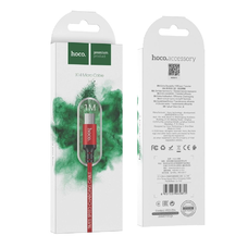 Micro USB kábel X14 3.1A 1M Piros