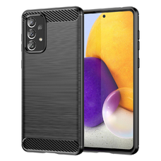 Carbon rugalmas TPU tok Samsung Galaxy A73 fekete tok