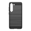 Carbon Case tok Samsung Galaxy S23 Plus fliptok rugalmas szilikon karbon borítással fekete - 2. kép
