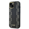 iPhone 15 Plus DKNY fekete bőrmintás kemény tok - 0. kép
