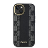 iPhone 15 Plus DKNY fekete bőrmintás kemény tok - 1. kép