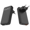Beline Töltő 1x USB-C + 1x USB 65W fekete (csak fej) PD 3.0 + QC 3.0 - 0. kép
