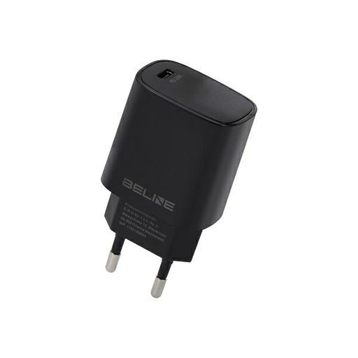 Beline Charger 1x USB-C 20W fekete (csak fej) PD 3.0 BLNCB20