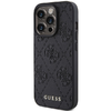 iPhone 15 Pro Max tok Guess GUHCP15XP4EPMK fekete bőrtok 4G Stamped - 0. kép
