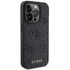 iPhone 15 Pro Max tok Guess GUHCP15XP4EPMK fekete bőrtok 4G Stamped - 2. kép