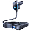 Szürke 3MK Double Car töltő 135W PD QC PPS 2xUSB-A 4xUSB-C - 4. kép