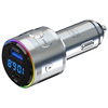 Autós töltő 3MK Hyper Car Power Transmitter 48W QC PD PPS USB-C/USB-A audió adóval ezüst - 2. kép
