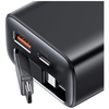 USAMS Xiang Series CC299 65W töltő 1xUSB-C 1xUSB-A + USB-C kábel fehér - 3. kép
