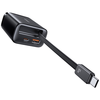 USAMS Xiang Series CC299 65W 1xUSB-C 1xUSB-A töltő + USB-C kábel fekete - 1. kép