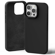 iPhone 16 Pro Max Mercury Silicone tok, fekete