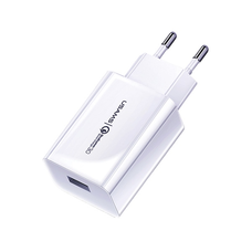 Hálózati töltő 1xUSB T22 18W 3A QC3.0 (csak fej) Gyors töltés fehér CC83TC01 (US-CC083)