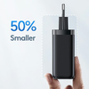 USAMS 65W fali töltő 1xUSB-C+1xUSB T47 (csak fej) PD Gyors Töltés Super Si fehér CC153TC02 - 0. kép