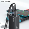 USAMS falitöltő 1xUSB-C+1xUSB T47 65W (csak fej) PD Gyors töltés Super Si fekete CC153TC01(US-CC - 4. kép
