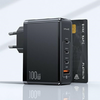 USAMS fali töltő 3xUSB-C+1xUSB GaN 100W T50 PD (csak fej) gyors töltés fekete CC163TC01 (US-CC163) - 2. kép