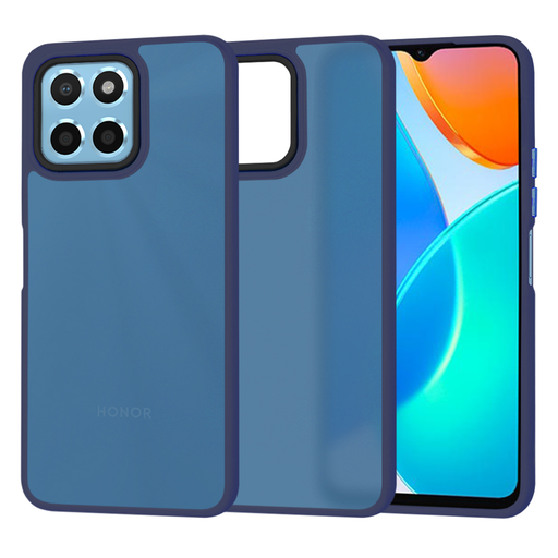 Honor X6 / X8 5G / 70 Lite Deep Blue Techsuit - HaloFrost Series tok Honor X6 / X8 5G / 70 Lite Deep Blue Techsuit - HaloFrost Series tok