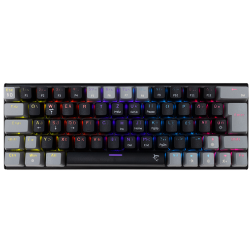BILL White Shark GK-002113V2-B-G/R-HU WAKIZASHI-2 vezetékes mechanikus gamer billentyűzet - fekete - HU
