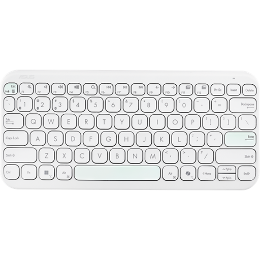 BILL ASUS Marshmallow KW100 vezeték nélküli billentyűzet - HU layout - Iridescent White