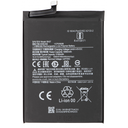 Akkumulátor BN57 Xiaomi Poco X3 Pro-hoz, Utángyártott