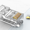 RJ45 Cat.5E UTP Moduláris Csatlakozó Vention IDBR0-50 Átlátszó 50 darabos csomag - 4. kép