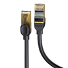 Ethernet RJ45 hálózati kábel, 10Gbps, 1m (fekete) - 2. kép