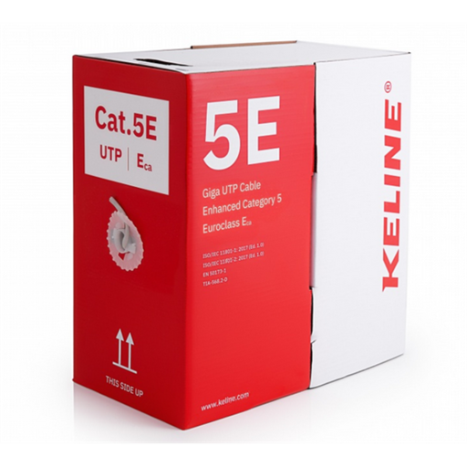 KELine giga fali kábel UTP (U/UTP) 4x2xAWG24 Cat.5E, PVC 305 m-es dob